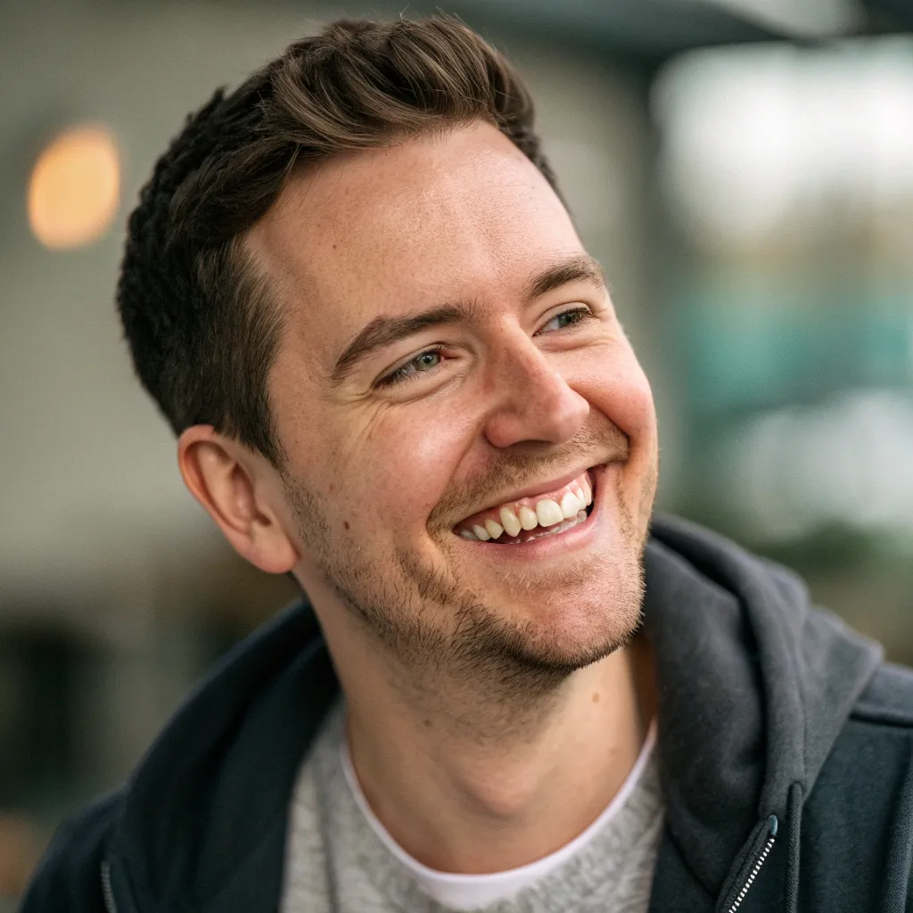 Portrait of a satisfied customer - James Oliver